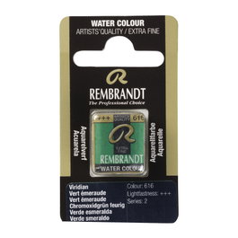 Rembrandt Acuarela Pastilla Verde Esmeralda 616