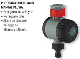Pluvia Temporizador de Riego Manual hasta 120 Minutos PLSD21101