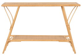 DKD Home Decor Consola de Ratán Marrón