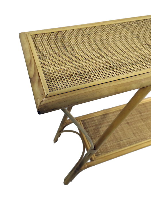 DKD Home Decor Consola de Ratán Marrón
