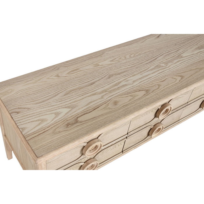 DKD Home Decor Mueble TV Abeto MDF 120x40x50 Natural
