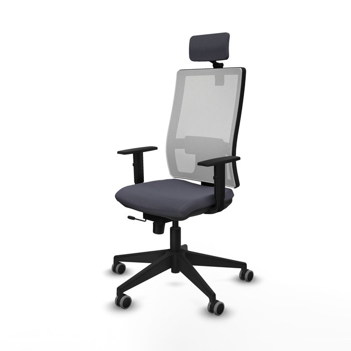 PIQUERAS Y CRESPO Silla de oficina Horna Gris oscuro y Blanco PIQUERAS Y CRESPO Silla de oficina Horna Gris oscuro y Blanco