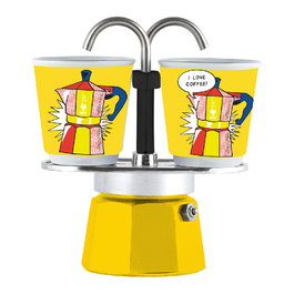 Bialetti MINI EXPRESS 0001405 Cafetera Italiana Amarillo 2 Tazas