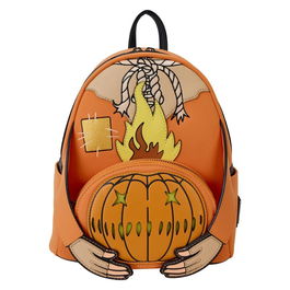 Loungefly Mochila Trick r Treat 26cm Piel Vegana con Detalles Brillantes y Ligeros