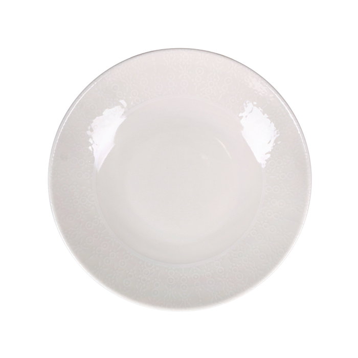 Santa Clara Plato Hondo Coruña 20.5 cm Porcelana Ivory (6 Unidades)