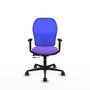 PIQUERAS Y CRESPO Silla de oficina Jorquera Sincro/Traslack Lila y Azul