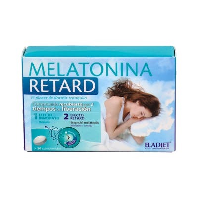 ELADIET Buenas Noches Melatonina 30 Comprimidos para Dormir, con Lavanda y Tecnología de Liberación Inteligente, 1.85 mg ELADIET Buenas Noches Melatonina 30 Comprimidos para Dormir, con Lavanda y Tecnología de Liberación Inteligente, 1.85 mg
