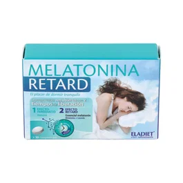 ELADIET Buenas Noches Melatonina 30 Comprimidos para Dormir, con Lavanda y Tecnología de Liberación Inteligente, 1.85 mg