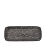 Summa Forest Gris Fuente Rectangular 29X12 cm (Set de 4) Plato Organic de Gres