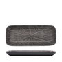 Summa Forest Gris Fuente Rectangular 29X12 cm (Set de 4) Plato Organic de Gres
