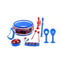 Lexibook Set musical Spider-Man de 7 piezas con almacenamiento en el tambor