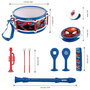 Lexibook Set Musical Spider-Man con 7 Piezas de Plástico para Niños