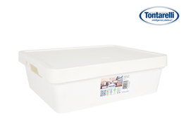 Inde Caja de Almacenaje Maya 9.2L con Tapa Blanca (12 Unidades)