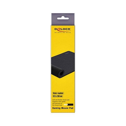 DeLOCK 12557 Alfombrilla para Ratón Gaming 915 x 280 mm Negro