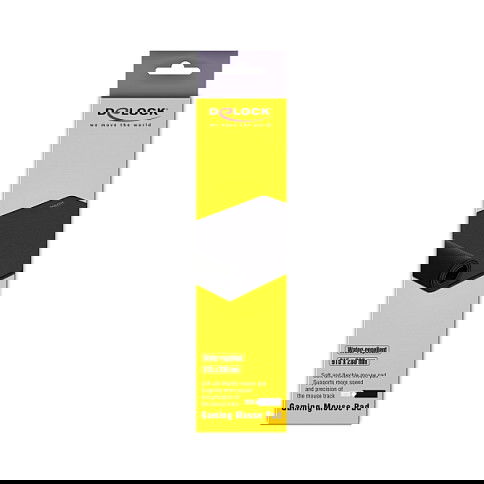 DeLOCK Alfombrilla de Ratón Gaming 915 x 280 mm, Base Antiderrapante, Negro, Monocromo, 12557 DeLOCK Alfombrilla de Ratón Gaming 915 x 280 mm, Base Antiderrapante, Negro, Monocromo, 12557