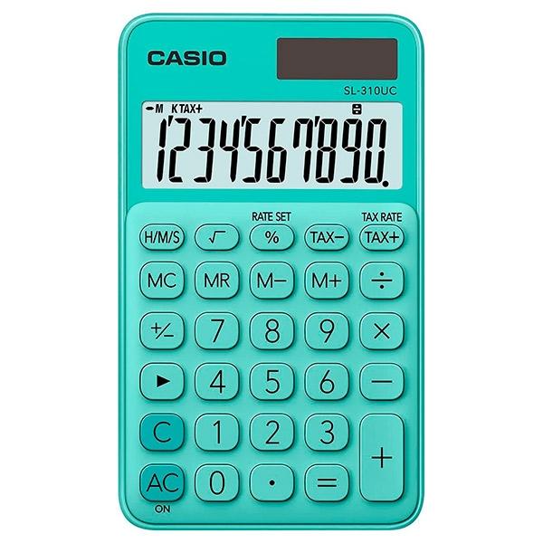 Casio SL-310UC-GN Calculadora de bolsillo 10 dígitos Verde Casio SL-310UC-GN Calculadora de bolsillo 10 dígitos Verde