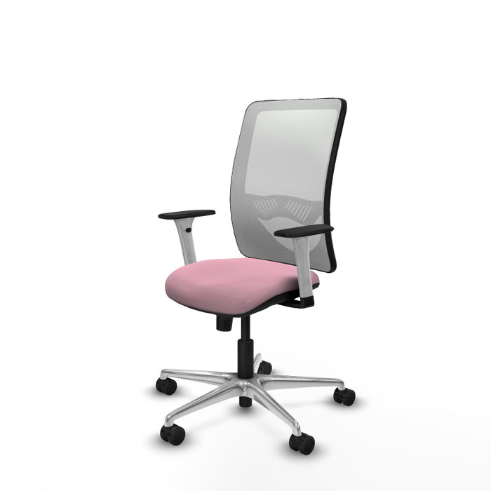 PIQUERAS Y CRESPO Silla de oficina Zulema Rosa con malla Blanca PIQUERAS Y CRESPO Silla de oficina Zulema Rosa con malla Blanca