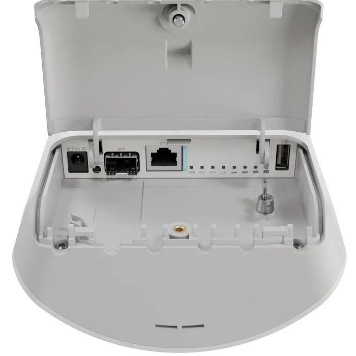 Mikrotik mANTBox ax 15s - Antena Sectorial WiFi 6 Dual-Band 15 dBi - 1x Gigabit Ethernet, 1x 2.5G SFP, PoE - Color Blanco