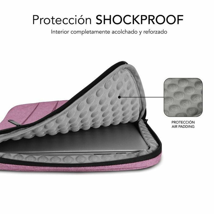 Subblim Funda Air Padding 360 Sleeve 13,3-14 Pulgadas Rosa