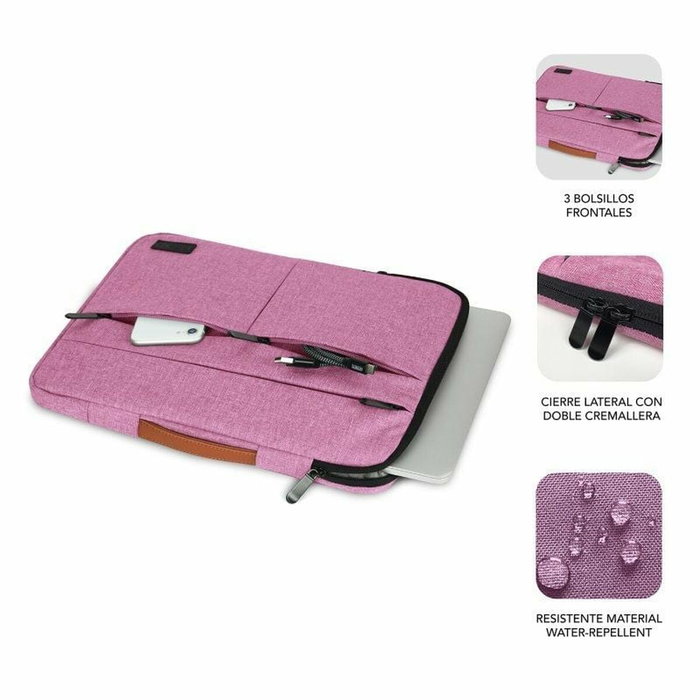 Subblim Funda Air Padding 360 Sleeve 13,3-14 Pulgadas Rosa