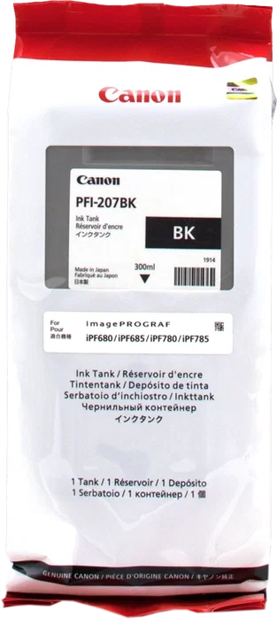 Canon PFI-207bk Cartucho de tinta Negro 300ml Canon PFI-207bk Cartucho de tinta Negro 300ml