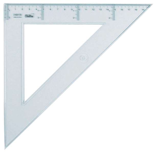 Safta Escuadra de 30 cm. Cristal Safta Escuadra de 30 cm. Cristal