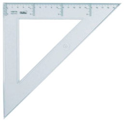 Safta Escuadra de 30 cm. Cristal