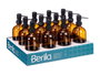 Berilo Dosificador Cristal Redondo Marrón 500 ml Vidrio y Plástico 9x21x7 cm (Set de 12)