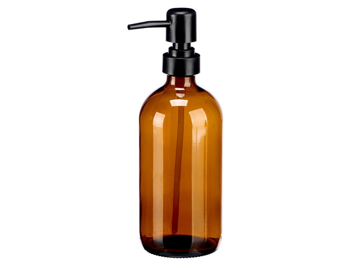 Berilo Dosificador Cristal Redondo Marrón 500 ml Vidrio y Plástico 9x21x7 cm (Set de 12) Berilo Dosificador Cristal Redondo Marrón 500 ml Vidrio y Plástico 9x21x7 cm (Set de 12)