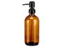 Berilo Dosificador Cristal Redondo Marrón 500 ml Vidrio y Plástico 9x21x7 cm (Set de 12)
