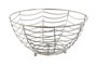 DKD Home Decor Frutero de Metal Cromado Plateado 25x25x12,3 cm
