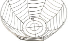 DKD Home Decor Frutero Metal Cromado Plateado 25 x 12.3 x 25 cm (2 Unidades)