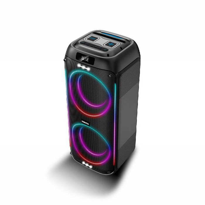 Daewoo Altavoz Party Speaker Bluetooth 40W (350W PMPO) con Microfono Inalambrico, AUX, USB, SD