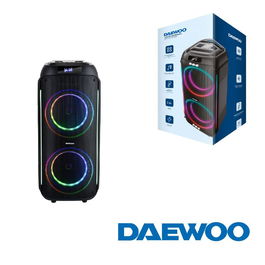 Daewoo Altavoz Party Speaker Bluetooth 40W (350W PMPO) con Microfono Inalambrico, AUX, USB, SD
