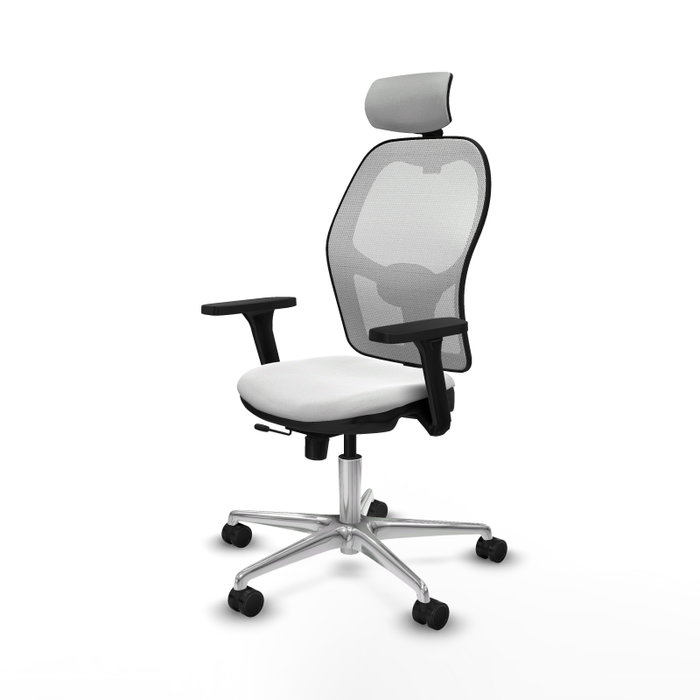 PIQUERAS Y CRESPO Silla de oficina Jorquera con mecanismo Sincro/Traslack en Blanco