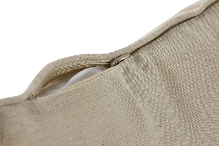 DKD Home Decor Cojín Beige con Botones Coco