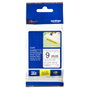 Brother TZE-S121 Cinta laminada super adhesiva 9mm x 8m Negro sobre transparente