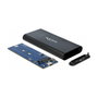 DeLOCK 42614 Caja externa para SSD M.2 NVMe 10 Gbit/s USB Tipo C Negro