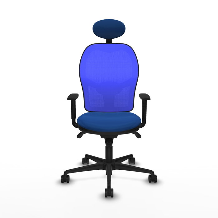 PIQUERAS Y CRESPO Silla de oficina Jorquera Azul con mecanismo Sincro