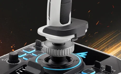 Thrustmaster Sol-R 2 HOSAS Space Sim Duo Joystick Espacial Ambidiestro 88 Botones Tecnología HEART 16 Bits Thrustmaster Sol-R 2 HOSAS Space Sim Duo Joystick Espacial Ambidiestro 88 Botones Tecnología HEART 16 Bits