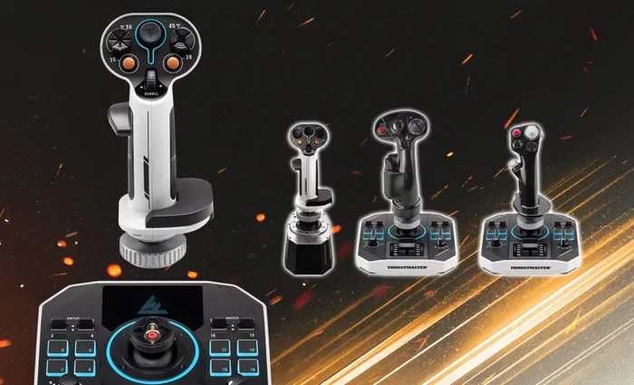 Thrustmaster Sol-R 2 HOSAS Space Sim Duo Joystick Espacial Ambidiestro 88 Botones Tecnología HEART 16 Bits Thrustmaster Sol-R 2 HOSAS Space Sim Duo Joystick Espacial Ambidiestro 88 Botones Tecnología HEART 16 Bits
