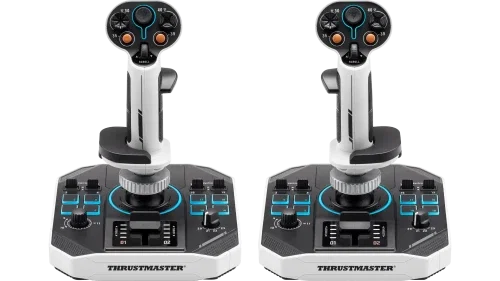 Thrustmaster Sol-R 2 HOSAS Space Sim Duo Joystick Espacial Ambidiestro 88 Botones Tecnología HEART 16 Bits Thrustmaster Sol-R 2 HOSAS Space Sim Duo Joystick Espacial Ambidiestro 88 Botones Tecnología HEART 16 Bits