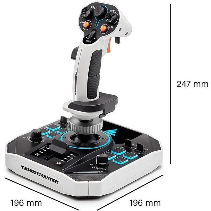 Thrustmaster Sol-R 2 HOSAS Space Sim Duo Joystick Espacial Ambidiestro 88 Botones Tecnología HEART 16 Bits