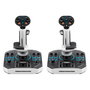 Thrustmaster Sol-R 2 HOSAS Space Sim Duo Palanca de Vuelo Negro, Blanco