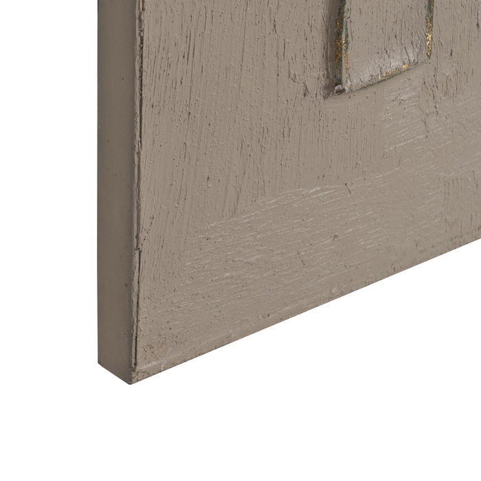 Ixia Cuadro Relieve 2/M Lienzo Decoración 80 x 3,50 x 80 cm