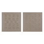 Ixia Cuadro Relieve 2/M Lienzo Decoración 80 x 3,50 x 80 cm