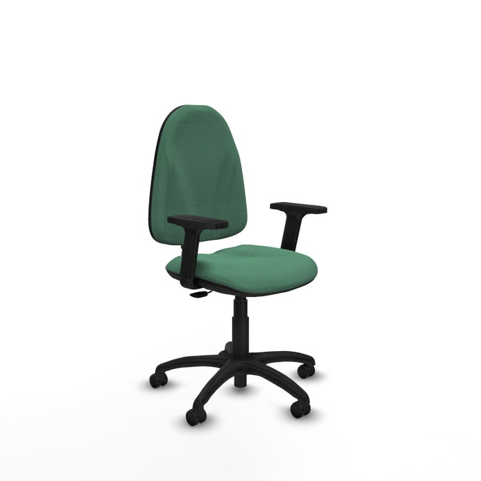 PIQUERAS Y CRESPO Silla de oficina Algarra Verde esmeralda Brazos 2D PIQUERAS Y CRESPO Silla de oficina Algarra Verde esmeralda Brazos 2D