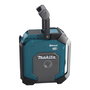 Makita MR007GZ Radio de obra 18V-40V con Bluetooth, DAB+ y FM, pantalla LCD azul, IP65, 5.3 kg, negro y verde