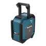 Makita MR007GZ Radio de obra 18V-40V con Bluetooth, DAB+ y FM, pantalla LCD azul, IP65, 5.3 kg, negro y verde