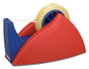 Tesa Portarrollos Easy Cut Rojo / Azul para rollos de 66 m